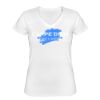 Playera Dama: Algodón Peinado Cuello V Miniatura