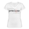 Playera Dama: Algodón Peinado Cuello V Miniatura