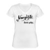 Playera Dama: Algodón Peinado Cuello V Miniatura