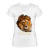 Playera Dama: Algodón Peinado Cuello V Miniatura