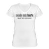 Playera Dama: Algodón Peinado Cuello V Miniatura