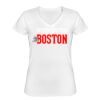 Playera Dama: Algodón Peinado Cuello V Miniatura