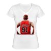 Playera Dama: Algodón Peinado Cuello V Miniatura