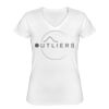 Playera Dama: Algodón Peinado Cuello V Miniatura