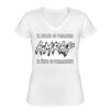 Playera Dama: Algodón Peinado Cuello V Miniatura