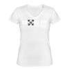 Playera Dama: Algodón Peinado Cuello V Miniatura
