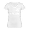 Playera Dama: Algodón Peinado Cuello V Miniatura