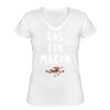 Playera Dama: Algodón Peinado Cuello V Miniatura