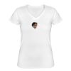 Playera Dama: Algodón Peinado Cuello V Miniatura