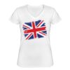 Playera Dama: Algodón Peinado Cuello V Miniatura